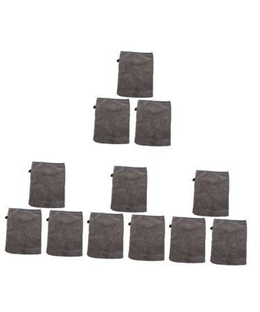 Beavorty 12 Pcs Fiber Makeup Remover Gloves face washing mitt microfiber body wash mitts microfiber cleaning cloth Exfoliating Face Washing Glove Massachusetts travel polyester edging soft