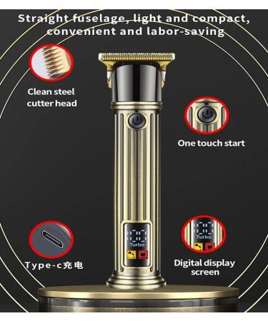 Hair Clippers for Men Professional Beard Shaver Barbershop Grooming Cordless Hair Trimmer Hairstyle Design Carving Metal Men Cordless Hair Trimmer - Buy Online on GoSupps.com