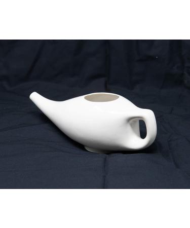 Wonder Care Porcelain Ceramic Neti Pot for Sinus Rinse | Natural Treatment for Pressure, Congestion, and Infections - Buy Online on GoSupps.com
