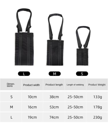 Dog Hip Joint Lifting Assist with Autumn and Winter Black Adjustable Handle Length Suitable for Elderly Disabled Dogs for Assisted Rehabilitation Use Black S - Buy Online on GoSupps.com