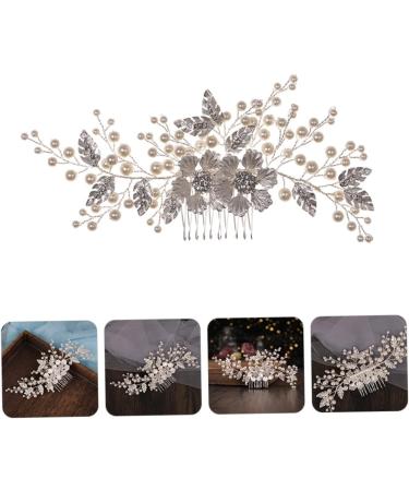 FRCOLOR Flower Comb Bridesmaids Hair Bridal Comb Headdress Floral Crystal Hair Comb Vintage Bridal Hair Flower Crystal Bridal Hair Comb Bride Wedding Hair Comb Miss Zinc Alloy Abs Flowers - Buy Online on GoSupps.com