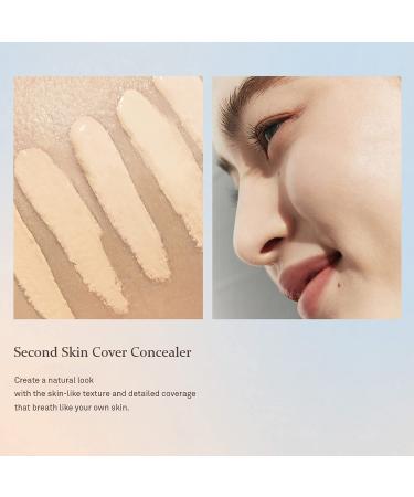 Hince Second Skin Cover Concealer 6.5g (21 LIGHT) - Full Coverage Long Wear Concealer | Mask-Proof, Sweat-Proof, High-Adherence Makeup for Dark Circles, Acne & Blemishes - Buy Online on GoSupps.com
