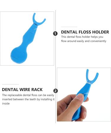 MILISTEN Interdental Replacement Floss Holder & Toothpicks | Floss Picks & Toothpick Rack in Blue - Best for Oral Hygiene - Buy Online on GoSupps.com