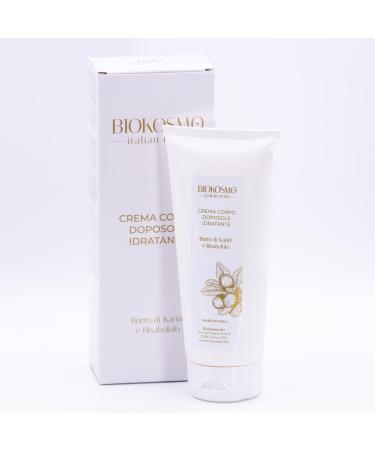 BIOKOSMO - italian roots - After Sun Moisturizing Body Cream. Shea Butter 200 ml. 100% Made in Italy and Cruelty Free