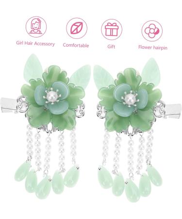 FOMIYES 2 Pairs Antique Pair Clip Alligator Hair Clamps Curly Hair Accessories Kimono Floral Bride Hair Barrettes Women Hair Headwear for Women Girls Hairpins Glass The Flowers Japan Miss - Buy Online on GoSupps.com