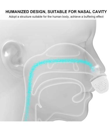Electric Anti Snoring Device - USB Silicone Nasal Dilator Nose Clip for Snoring Solution and Improved Sleep - White - Buy Online on GoSupps.com