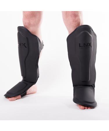 Buy Lnx Schiensbeinschoner Muay Thai Pro Fight - Ultimate Black Shin Guards for Kickboxing - S M L XL Sizes Available - Buy Online on GoSupps.com