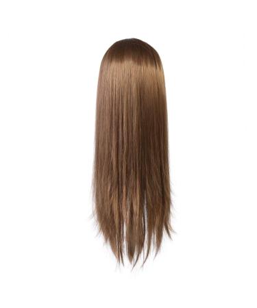 26-28 Inch Training Head for Hairdressers - Realistic Hairdressing Practice Doll for Braiding & Styling | Brown Hair Cosmetic Mannequin - Buy Online on GoSupps.com