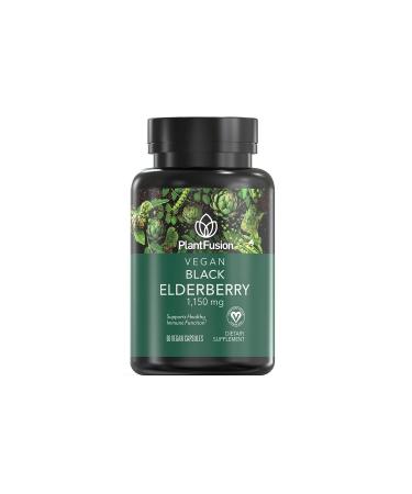 PlantFusion Vegan Black Elderberry 1150 mg 60 Vegan Capsules