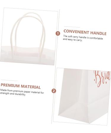 6pcs Wedding Bridesmaid Gift Bag Wedding Party Favor Bags Items for Wedding Welcome Bags Bridal Shower Bags Groomsmen Bags Bride Gift Bag Hen Party Bag Bridesmaid Bag Props Paper - Buy Online on GoSupps.com