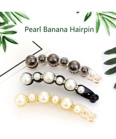 Elegant Pearl Hair Clips - 6-Piece Set of Stylish Hairpins for Women | Perfect for Parties & Fashion - Buy Online on GoSupps.com