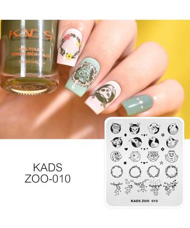 KADS Nail Art Stamping plate Nail Template Nail Art Design Tool Nail DIY Design Image Plate (ZO010) - Buy Online on GoSupps.com