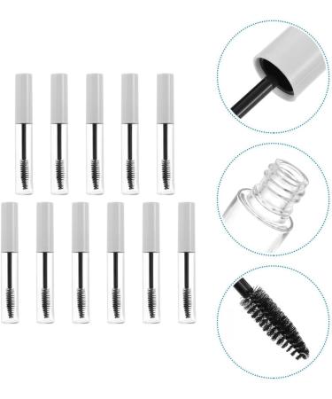 LALAFINA 11PCS Empty Mascara Tube Durable Mascara Tubes Eyelash Brush Tubes Eyelash Cream Bottles for Ladies Women 11x1.5cm White - Buy Online on GoSupps.com