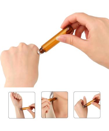 Anboo 24 Pack 10ml Essential Oil Roller Bottles - Glass Roll-On with Stickers Funnel Opener & Labels for SPA & Massage - Buy Online on GoSupps.com