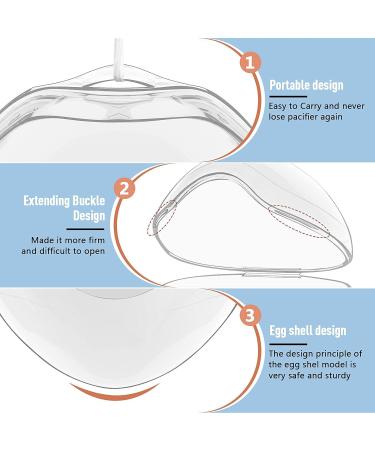 5-Piece Portable Pacifier Box Set - Silicone & Transparent Storage for On-the-Go | Dustproof & Travel-Friendly | TZ-A - Buy Online on GoSupps.com