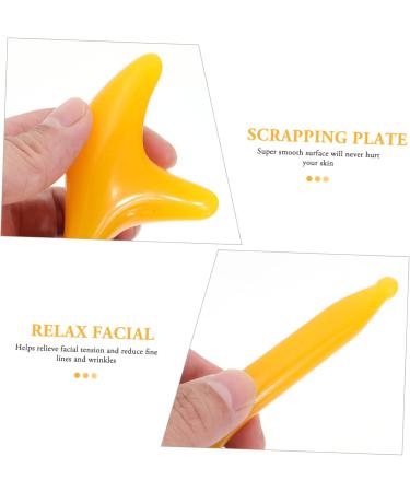 KALLORY Massage Facial Tool Set | Chinese Skincare Plate & Back Scrapper for Spa Treatments | Beeswax Resin Body Scraper - Buy Online on GoSupps.com