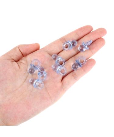 GREVOSEA 50-Piece Mini Pacifier Decoration Set | Acrylic Baby Baptism & Birthday Party Decor | Calming Toys for Boys & Blue Themed Events - Buy Online on GoSupps.com