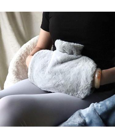 OUK Hot Water Bottle with Soft Fleece Cover - 1.5L Hand Warmer for Hot/Cold Therapy - Buy Online on GoSupps.com