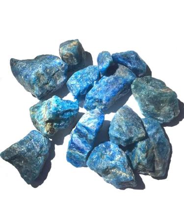 Natural Crystal Rough Specimen 90-100g Natural Raw Blue Apatite Crystal Stone Gravel RoughSpecimen CollectionStone Crystal