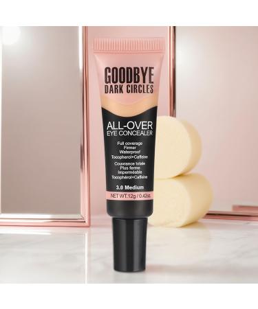 Full Coverage Concealer - 12g Light Color Eye Corrector | Makeup Correction Eye Primer Long-Lasting Liquid Foundation Face Makeup - Buy Online on GoSupps.com
