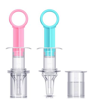 2 pieces baby oral feed spray baby liquid feeder donor with pacifier head suitable for small children newborns (blue and pink) - Buy Online on GoSupps.com