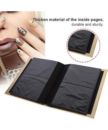 30 Pages Nail Sticker Collection Albums Folding Storage Book Organizer Tool Color Chart Salon Nail Display Tool(Gold) - Buy Online on GoSupps.com