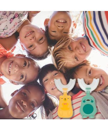 Kids Oval Toothbrush | Rounded Children Oral Cleaning Tool | 360 Toothbrush for Ages 6-12 | Teeth Cleaning Tool for Children - Buy Online on GoSupps.com