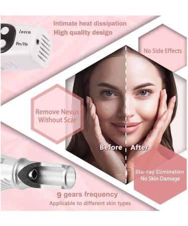 Stylo picoseconde for liminer les taches cutan es les grains de beaut les tatouages les taches de rousseur les taches brunes les cicatrices 9 niveaux de fr quence + 4 niveaux d'intensit (Blue) - Buy Online on GoSupps.com