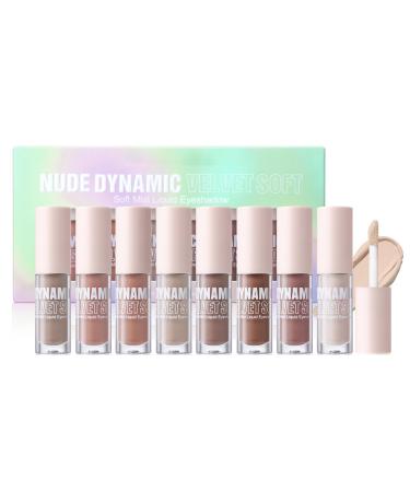 paupi res mate - 2 ml X8 pi ces Formule cr me imperm able | Nuances neutres hautement pigment es longue dur e | Maquillage lisse et m langeable pour les rendez-vous les f tes tenues de s