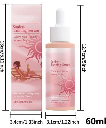 Gouttes de bronzage sans soleil 60 ml bronzage hydratant gouttes de bronzage v g taliennes faux bronzage visage plus fonc pour l' t la plage le corps sexy - Buy Online on GoSupps.com