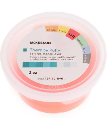 McKesson Therapy Putty - Non-Toxic & Unscented - Red Soft 2 oz - 1 Count - Buy Online on GoSupps.com