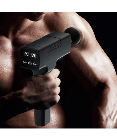 Handheld Electric Massage Gun - Deep Tissue Muscle Massager with 10 Heads & 20 Speeds - Buy Online on GoSupps.com