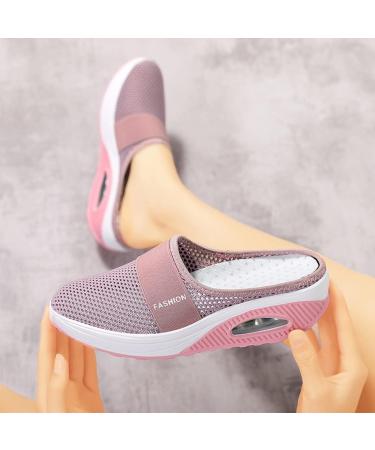 Hawtrytoa Women Air Cushion Slip-On Orthopedic Diabetic Walking Shoes - Light Grey 41 - Buy Online on GoSupps.com