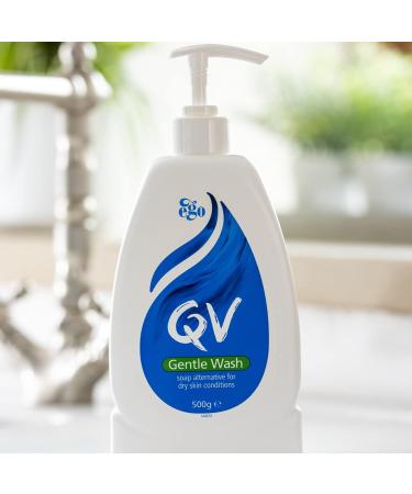 QV Gentle Wash 500g Soap-Free Moisturising Low Irritant PH Balanced Body Wash for Eczema and Dry Skin Conditions & Qv Intensive Ointment 450G 500 ml (Pack of 1) Pump Bottle + Intensive Ointment 450g - Buy Online on GoSupps.com