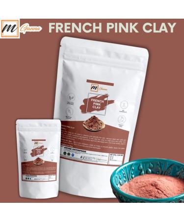 mGanna 100% Natural French Pink Clay Powder 454 g for DIY Facial Masks Face Mask Skin Care Detox For Soap Making Clay French Skincare - Buy Online on GoSupps.com