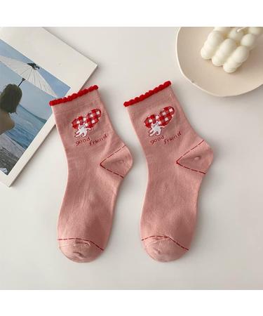 Chinese New Year Red Socks Gift | Cute Girl Cotton Socks | EU 36-40 / US 5.5-9 | Style 4 - Buy Online on GoSupps.com