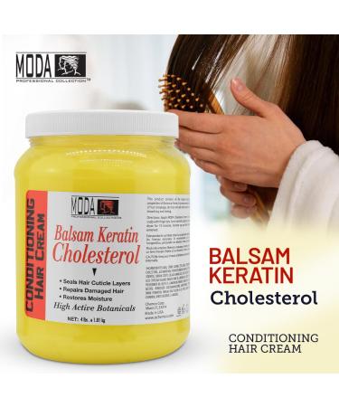 Buy MODA Cholesterol Deep Conditioning Hair Cream - Keratin Panthenol Collagen Jojoba Oil & Vitamin E - 64 Oz | International Shipping Available - Buy Online on GoSupps.com