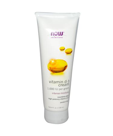 Now Foods Vitamin D-3 Cream - 4 Fl Oz (Pack of 3)