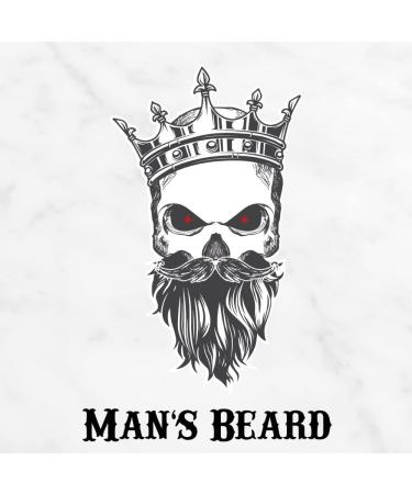 Man's Beard - Beard and Mustache Gift Set - Beard Balm 90 ml and Vanilla Mango Scented Beard Oil 30 ml Natural Ingredients 100% Made in France - Buy Online on GoSupps.com