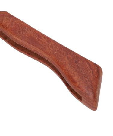 Buy Manual Straight Razor with PU Leather Case | Portable Rosewood Beard Shaver for Men - No Blade Included - Buy Online on GoSupps.com