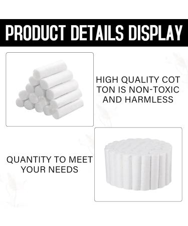 50PCS Natural Dental Cotton Rolls - Absorbent Cotton Pads for Fillings, Scaling, Root Canals - Oral Waste Absorption - White - Buy Online on GoSupps.com