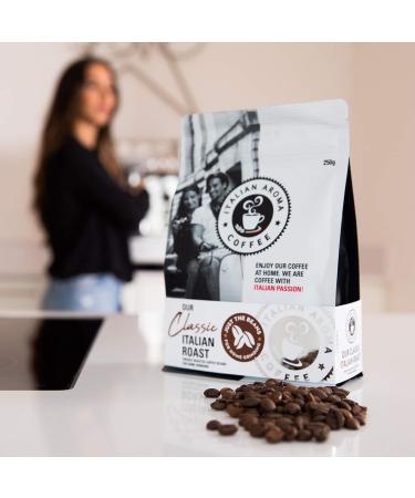 Italian Aroma Coffee Beans - Just the Beans for your Home Grinding - 250g Whole Beans - Buy Online on GoSupps.com