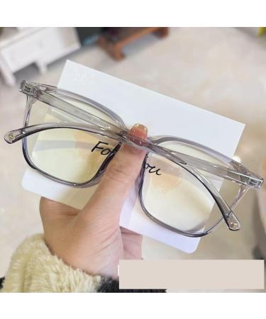 Oversized Blue Light Blocking Reading Glasses - Anti Glare Computer Readers - Sturdy Gray Eyeglasses +0.00 - Buy Online on GoSupps.com