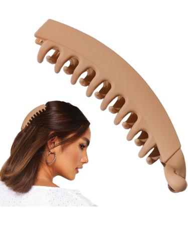Banana Claw Clips - Cute Hair Accessories with Banana Design - Non-Slip Shark Claw Clips for Hair Claw Clips for Thin Hair Maijia Frosted Milk Coffee - Buy Online on GoSupps.com