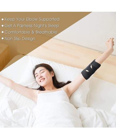 LiberShine Adjustable Neoprene Elbow Brace for Tendonitis Relief - Breathable Arm Stabilizer for Tennis Elbow, Weightlifting, Joint Pain - Cubital Tunnel Splint Included - Buy Online on GoSupps.com