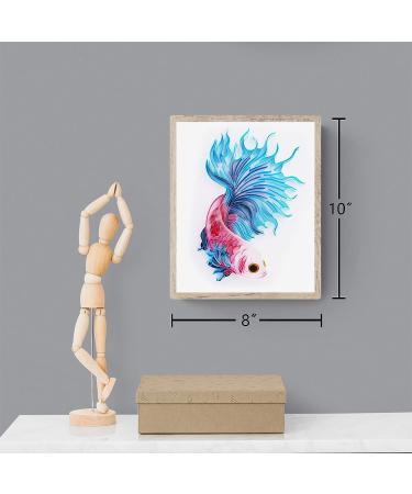 Uniquilling Quilling Paper Kit for Adults & Kids - DIY Handmade Filigree Painting Set for Home Decor - 8x10 inch Betta Design - Perfect Gift Idea - Buy Online on GoSupps.com