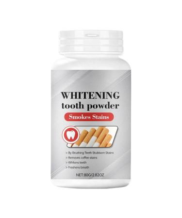 Teeth Whitening Powder 80g Powdered Toothpaste for Whitening Fresh Teeth Protection Suitable for Women and Men for Daily Use Travel Dental Care
