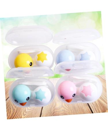 Gatuida 4-Piece Contact Lens Container Set | Stylish Duck Design Lens Holder for Travel & Storage - Buy Online on GoSupps.com