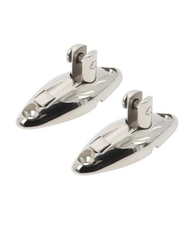 NovelBee 2 Pack of 316 Stainless Steel Quick Release Bimini Top Swivel Hinge Deck Side Mount Marine Hardware