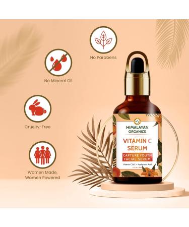 Buy Vitamin C Serum with Hyaluronic Acid & Vitamin E | Brightens Skin Improves Elasticity | 30ml - Blemish Free Highly Effective - Buy Online on GoSupps.com